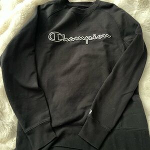 Champion Men's Black Crewneck Sweater